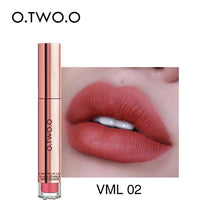 Load image into Gallery viewer, O.TWO.O Matte Lipstick Liquid Waterproof Long Lasting Velvet Lip Gloss Makeup Smooth Pigment Lip Tint Red Lips Cosmetics
